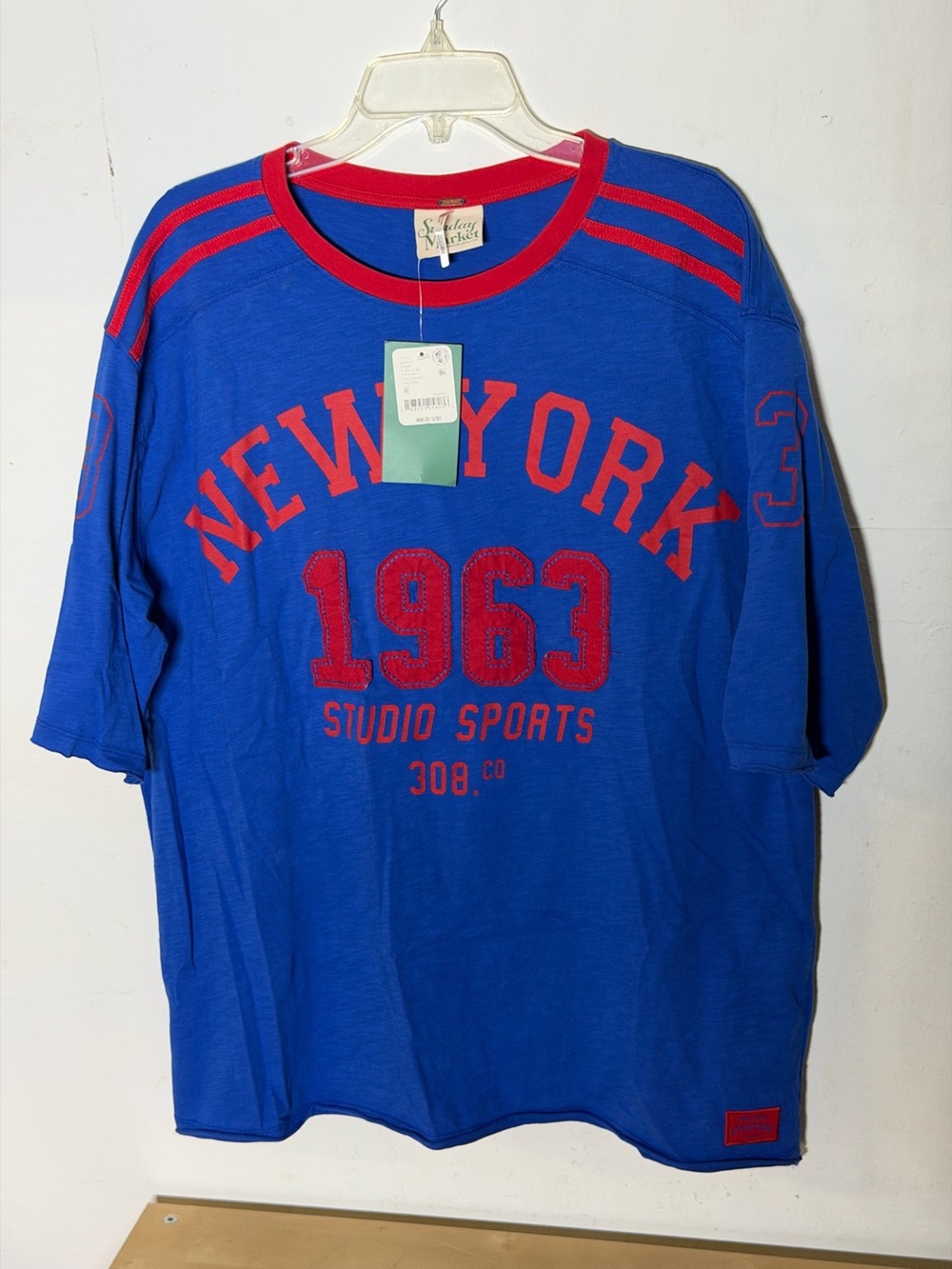 Free People Sunday Market New York 1963 Oversized Tee Size M NWT